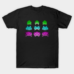 Space Invasion - 3D Invaders T-Shirt